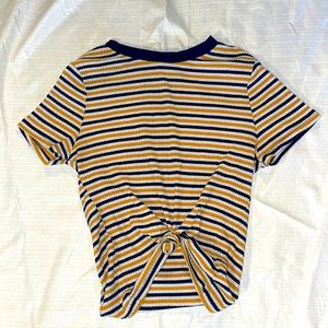 Striped tied tee